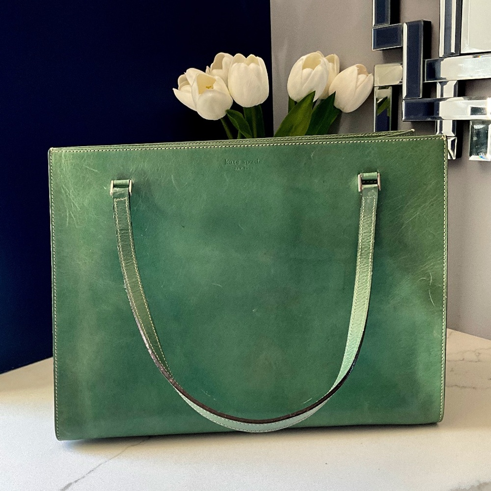 Kate Spade Hard Leather Tote Circa 1990’s